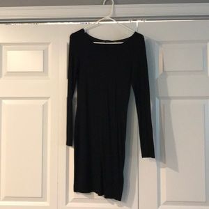 Black, long sleeve dress